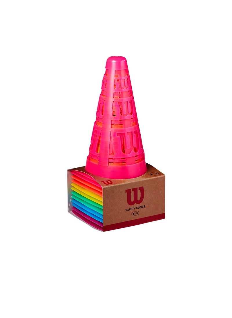 Training Cones, Multicolor, Pack of 12