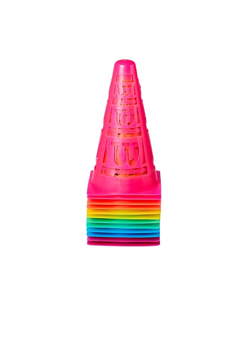 Training Cones, Multicolor, Pack of 12