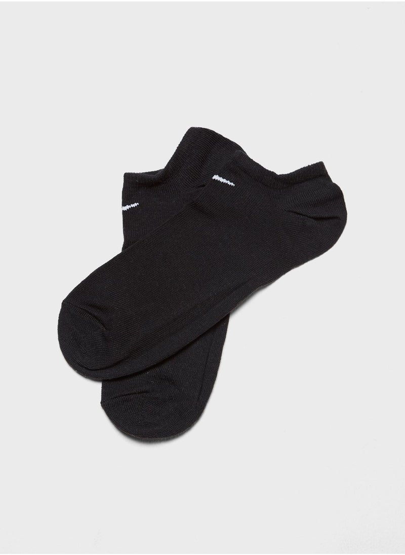 3 Pack Cushion No Show Socks