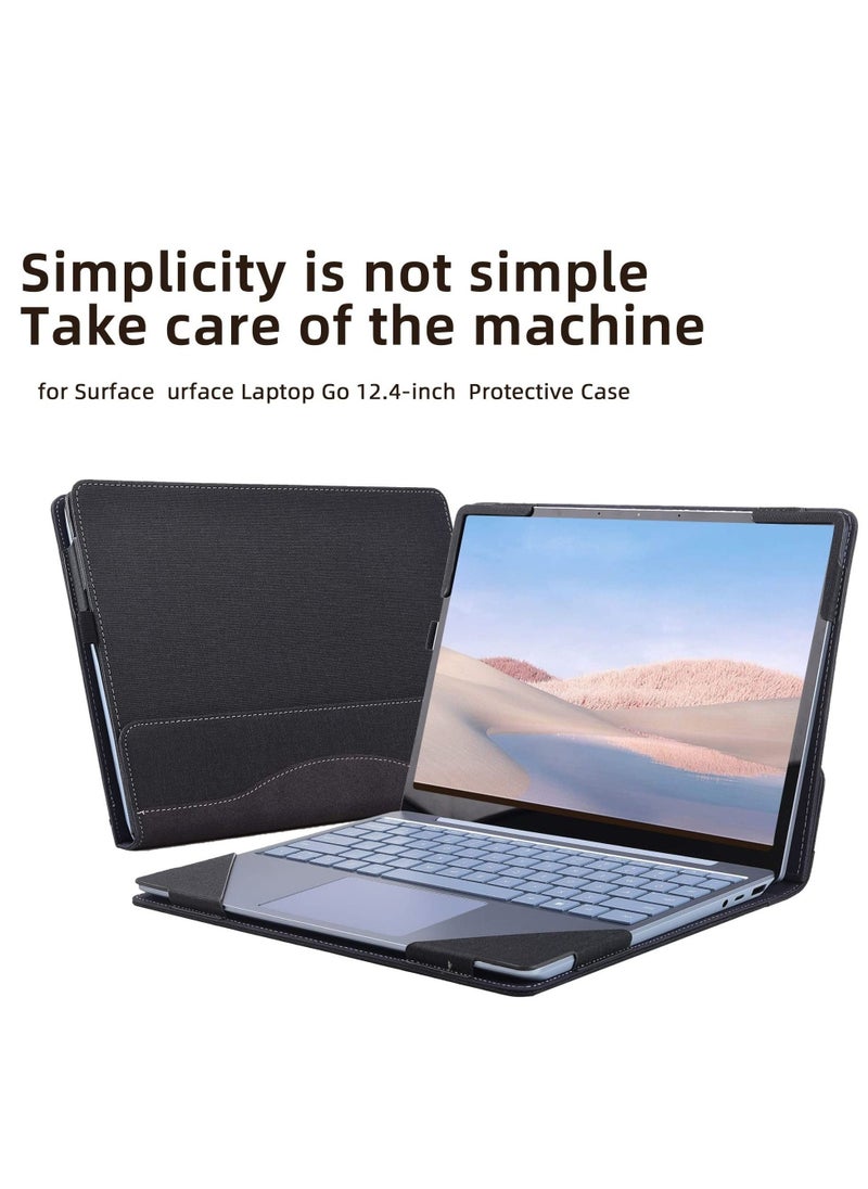 Case for Microsoft Surface Laptop Go 12.4 Inch Laptop Scratch and Fingerprint Resistant Computer Removable Cover (12.4in, Grey)