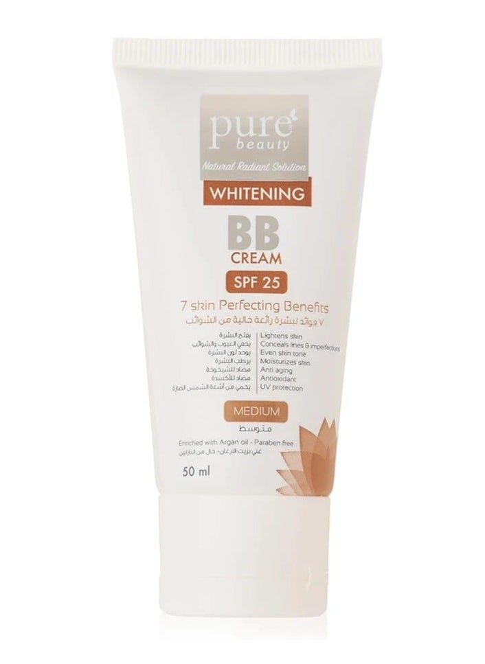 Whitening BB Cream  SPF 25 7 Skin Perfecting Benefit Medium 50ml