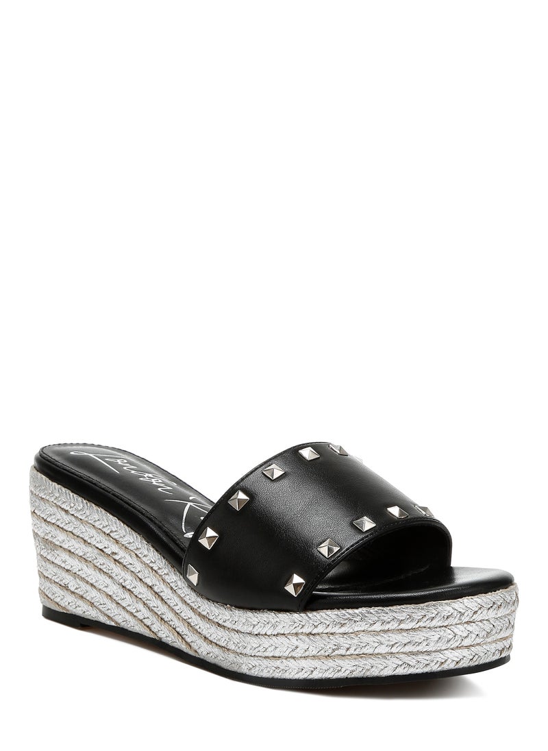 Slip On Espadrilles in Black