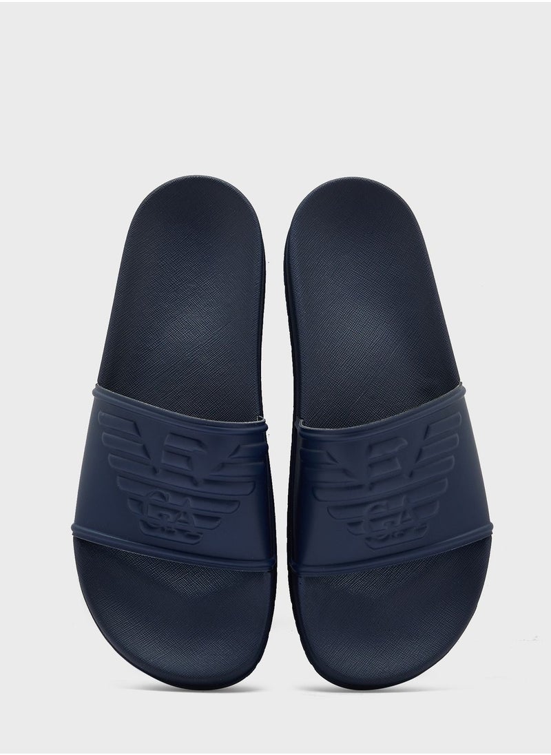 Logo One Strap Flip Flops