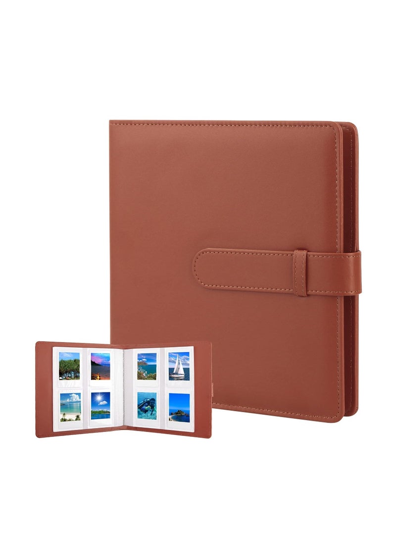 256 Pockets Photo Album for Fujifilm Instax Mini LiPlay 11 90 70 50S 26 25 9 8+ 8 7S Instant Camera for Link SP 1 Printer for Polaroid Snap SnapTouch PIC 300 Z2300 Mint Zip Printer Brwon