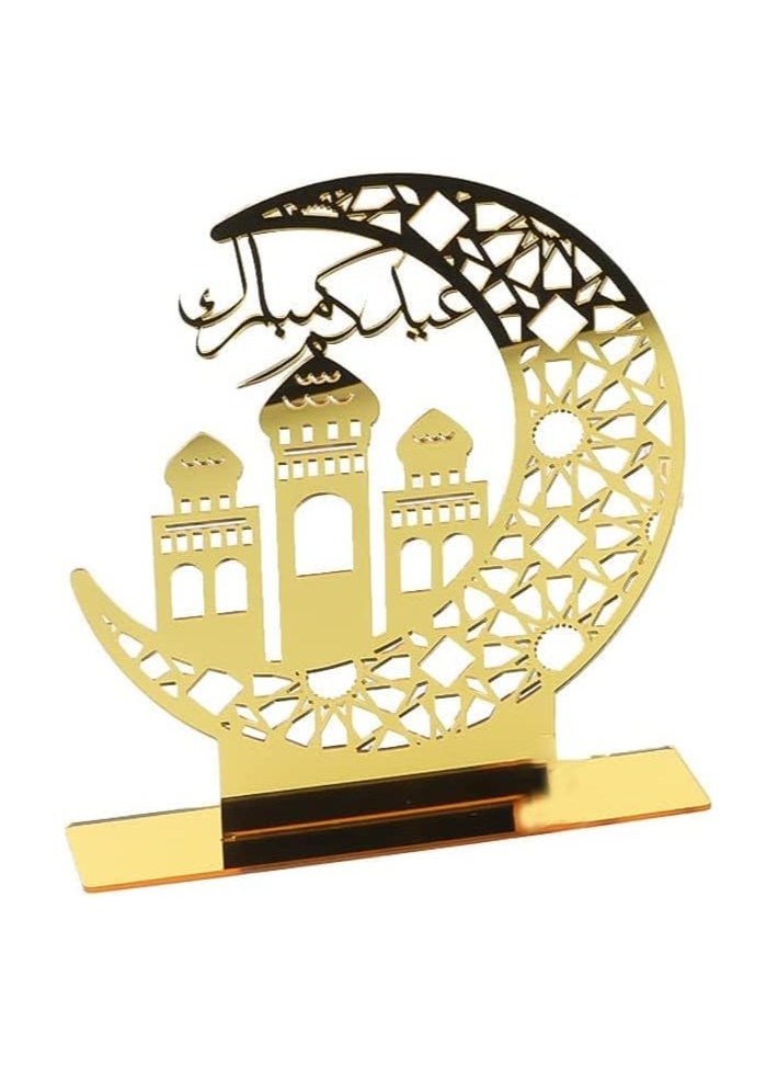 Acrylic Eid Mubarak Ornament – Islamic Decor for Ramadan and Eid Al-Fitr Celebrations
