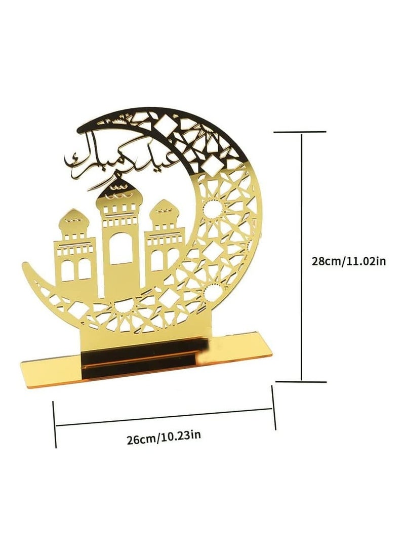 Acrylic Eid Mubarak Ornament – Islamic Decor for Ramadan and Eid Al-Fitr Celebrations