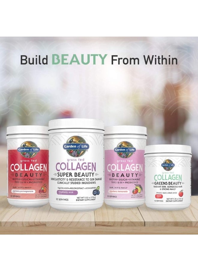 Grass Fed Collagen Greens Beauty Powder Apple 14 Servings