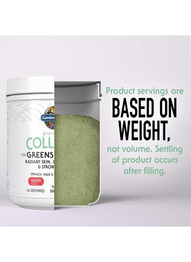 Grass Fed Collagen Greens Beauty Powder Apple 14 Servings