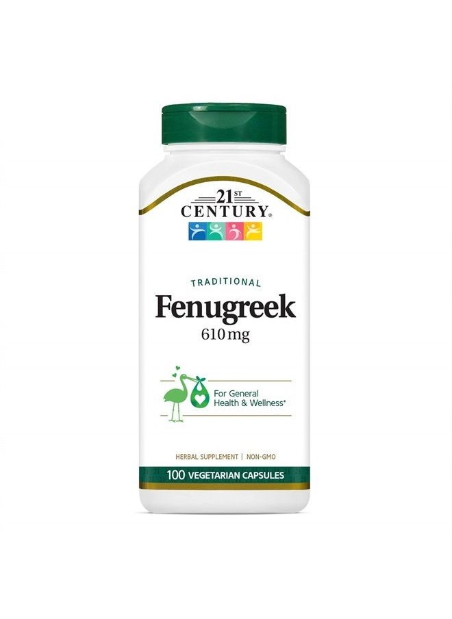 Fenugreek 610 Mg, 100 Count