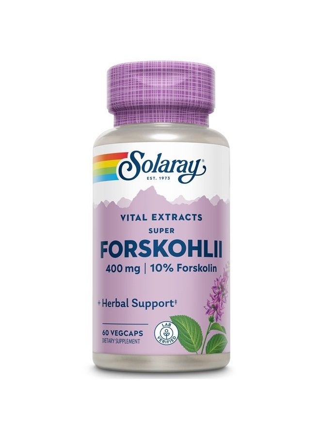 Solaray Super Forskohlii Extract Vegetarian Capsules, 400 mg | 60 Count