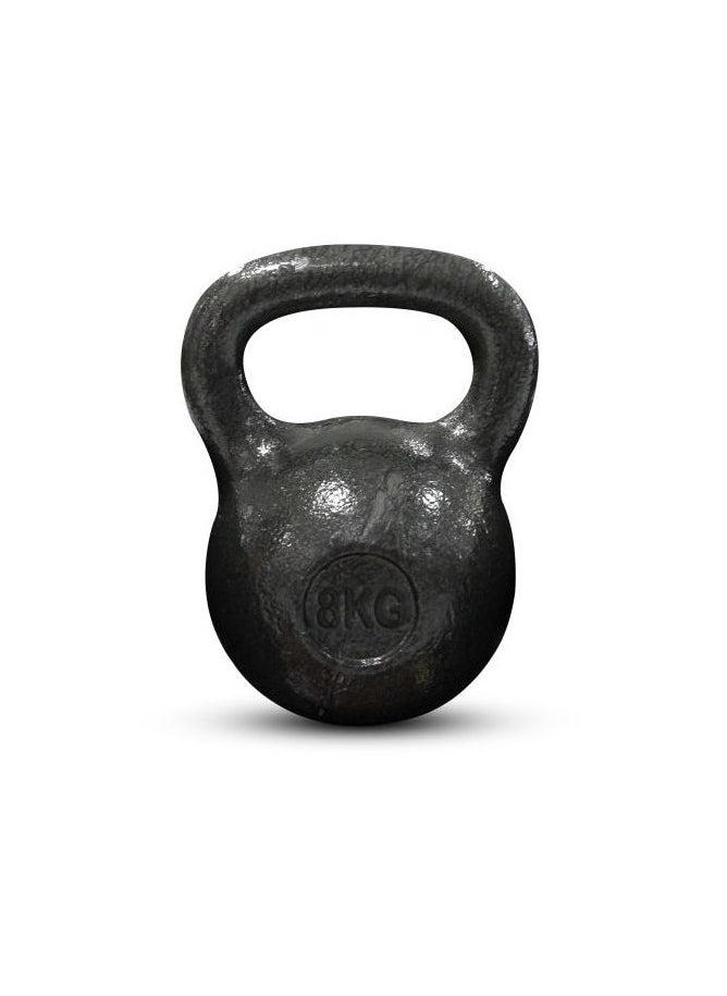 Black dumbbell weighing 8 kg