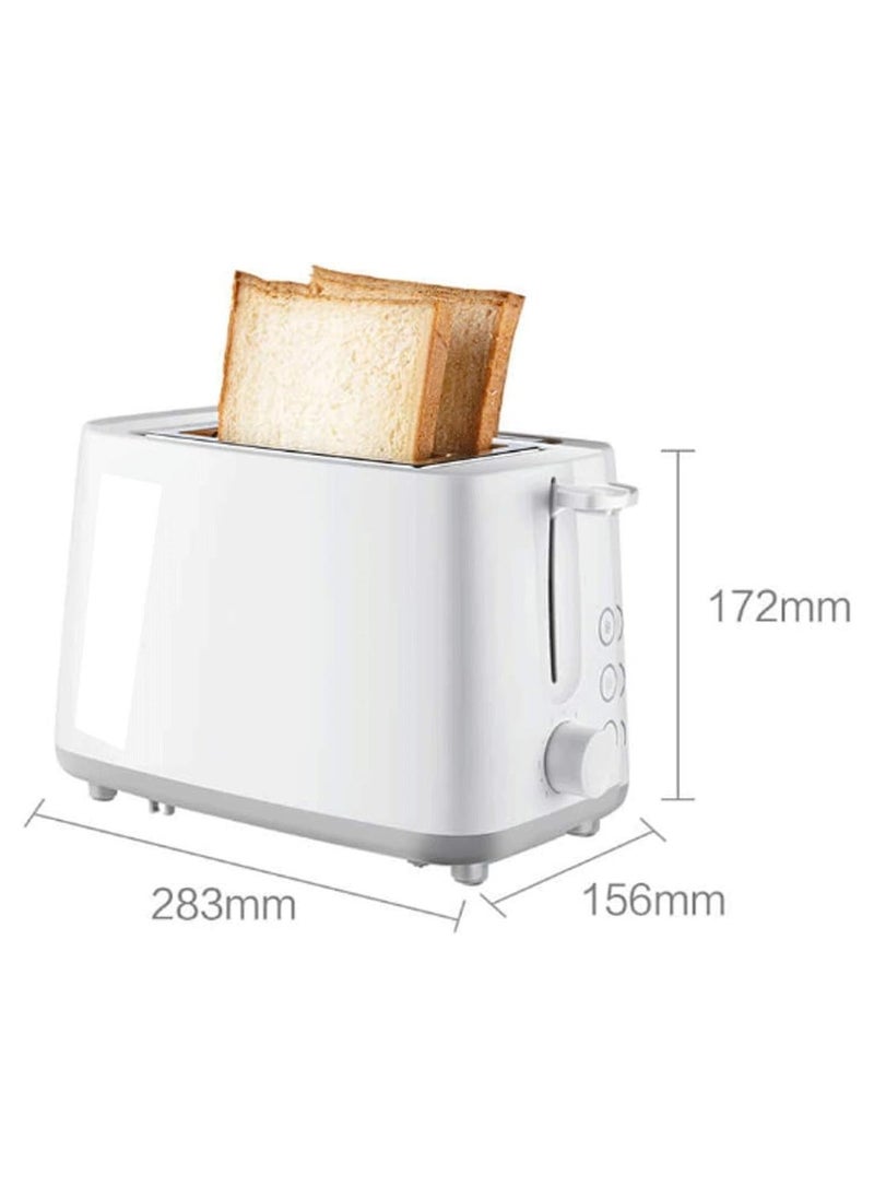 Slice Toaster, Stainless Steel Bread Toasters Best Rated Prime with Warming Rack, Extra Wide Slots Small Toaster, 6 Bread Shade, Defrost/Reheat/Cancel Function, Removable Crumb Tray