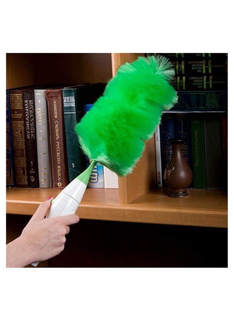 Handheld Electric Cleaning Brush Set - Motorized Feather Spin Duster for Home, Office & Car, Battery-Powered, Swivel Dust Cleaner