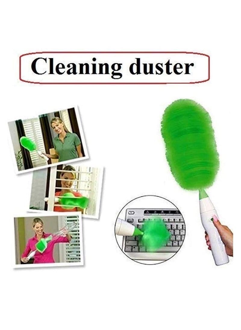 Handheld Electric Cleaning Brush Set - Motorized Feather Spin Duster for Home, Office & Car, Battery-Powered, Swivel Dust Cleaner