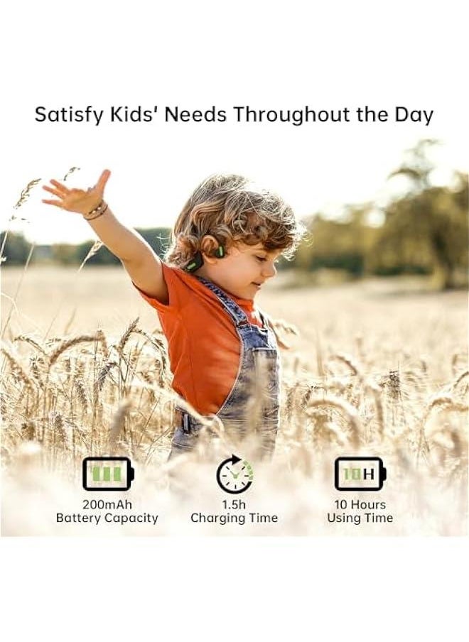 IFECCO Kids Wireless Headphones - Kids Bluetooth Air Conduction Open Ear Headphones with Mic,Ultra-Light,IPX5 Waterproof and Safer for Children Wireless Headphones,Perfect for School Travel Gifts