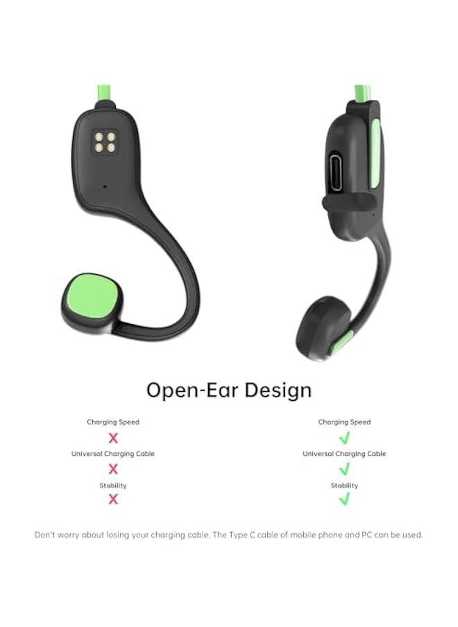 IFECCO Kids Wireless Headphones - Kids Bluetooth Air Conduction Open Ear Headphones with Mic,Ultra-Light,IPX5 Waterproof and Safer for Children Wireless Headphones,Perfect for School Travel Gifts