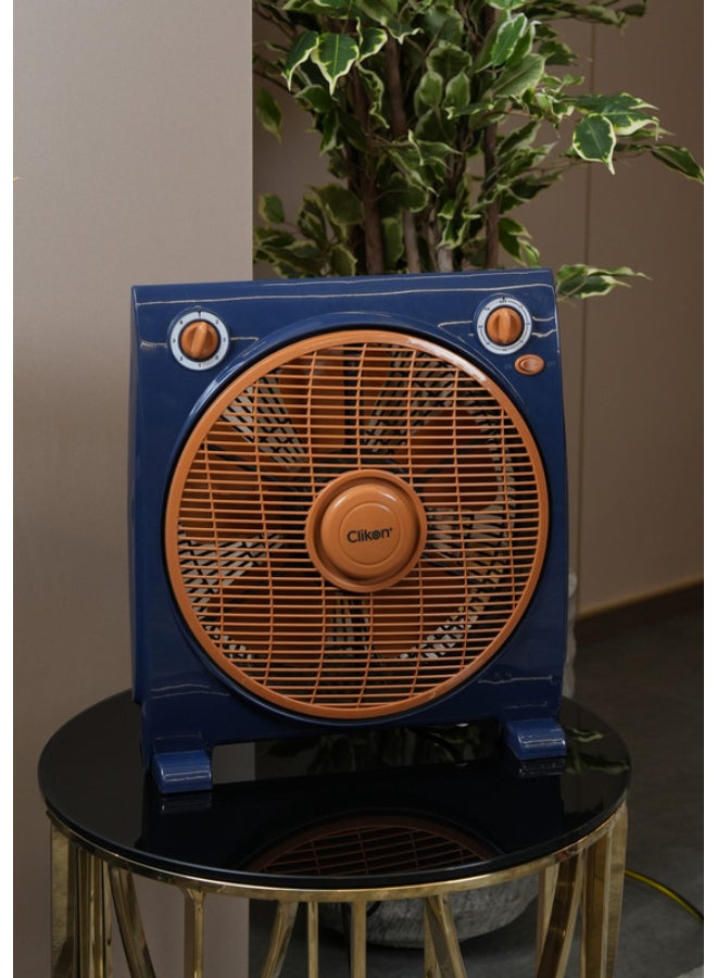 12 Inch 3 Speed Settings Box Fan 40 W CK2036 Royal Blue/Copper