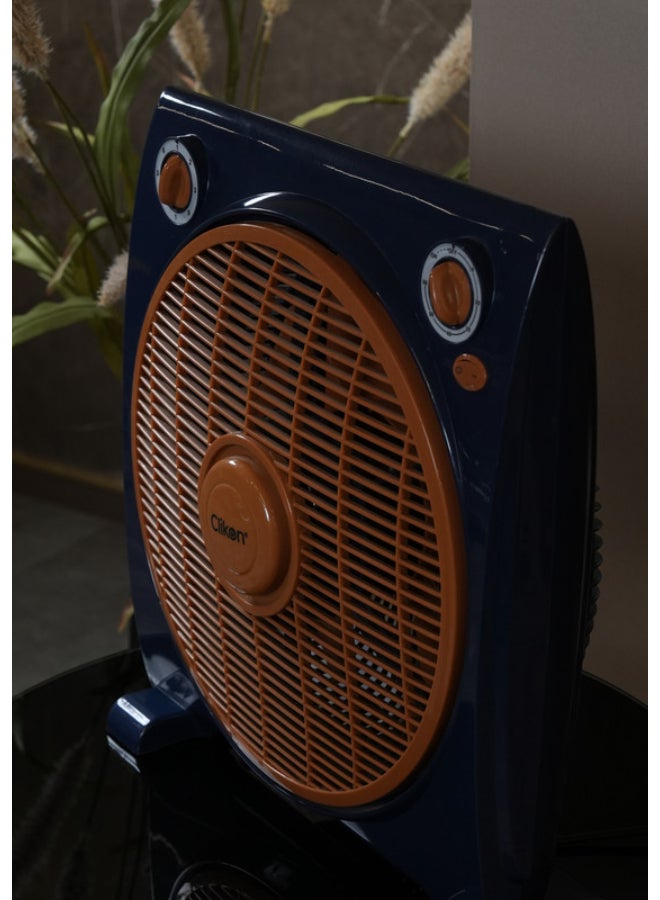 12 Inch 3 Speed Settings Box Fan 40 W CK2036 Royal Blue/Copper