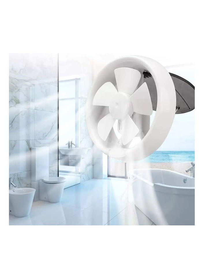 6-Inch Round Bathroom Exhaust Fan – High Airflow Ventilation, Quiet Operation, Easy to Install, Energy Efficient, Durable ABS Body, Ideal for Moisture & Odor Control, White Finish – Perfect for Bathrooms, Kitchens, and Small Rooms