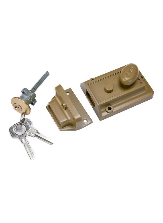 Pack Of 3 Night Latch Gold/Silver