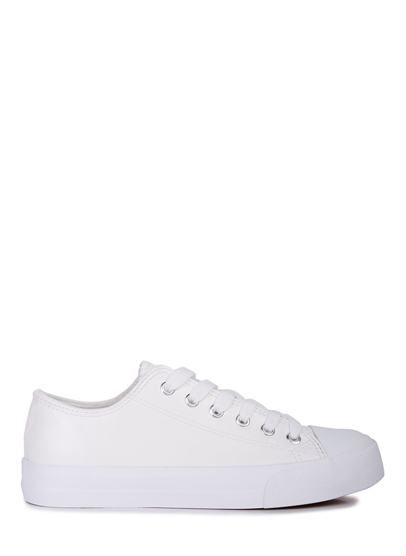 White Canvas Sneakers