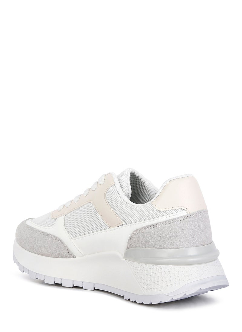 The Non-Ordinary Lace Up Sneakers in White