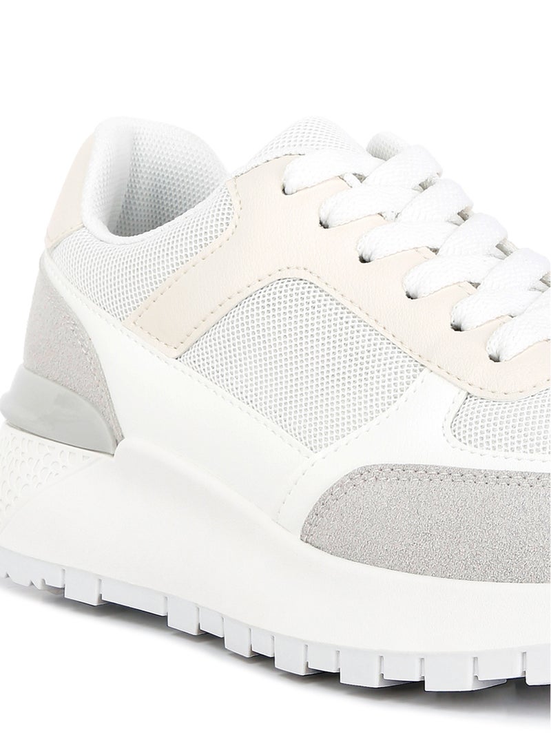 The Non-Ordinary Lace Up Sneakers in White