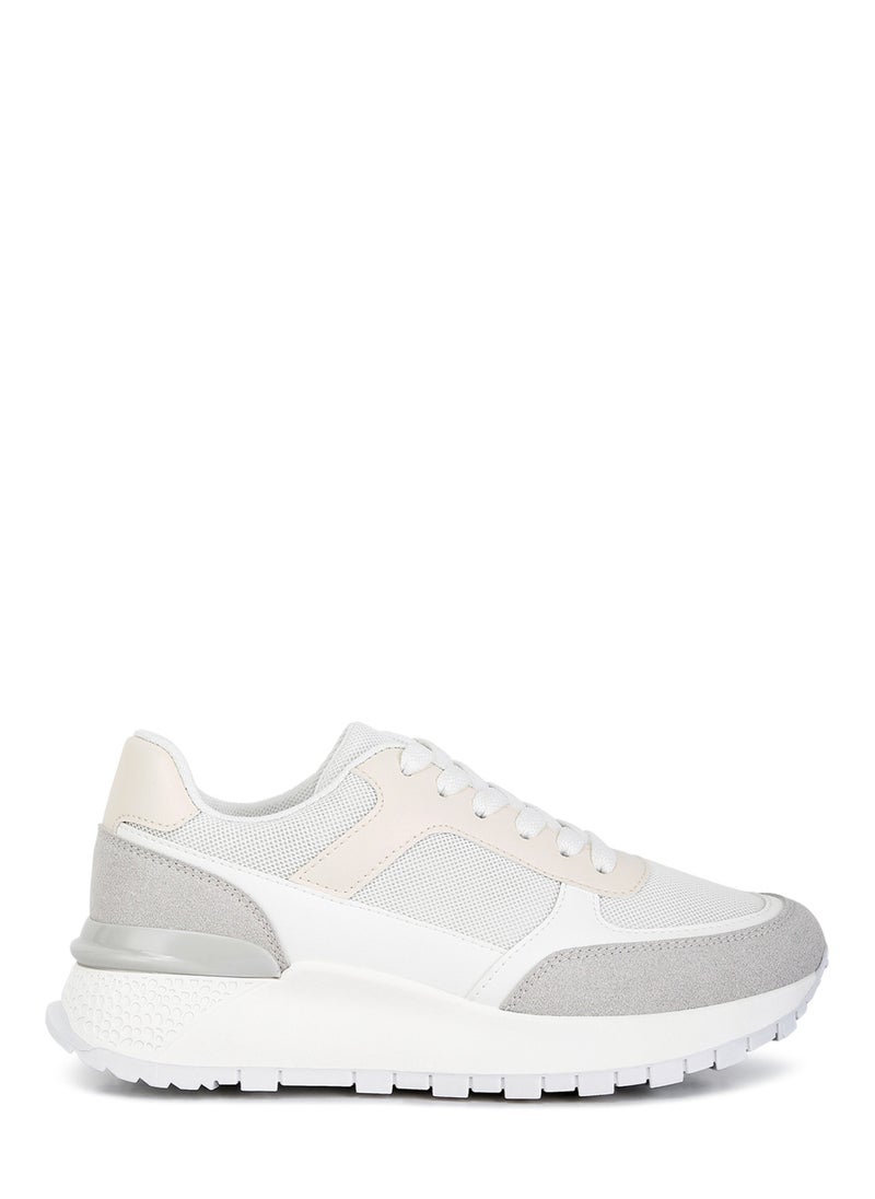 The Non-Ordinary Lace Up Sneakers in White