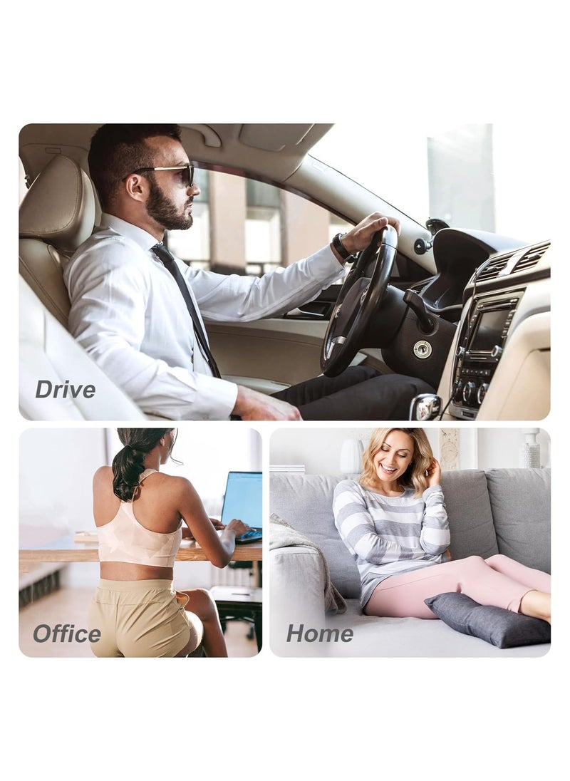 Heat Pad, Cordless Heat Pad, for Back Pain Relief, Portable Fast Heating Pad, with 5 Temperature Setting Massage Belt, Heat Belt Back, for Abdominal Neck Shoulder Pain Relief Women Men