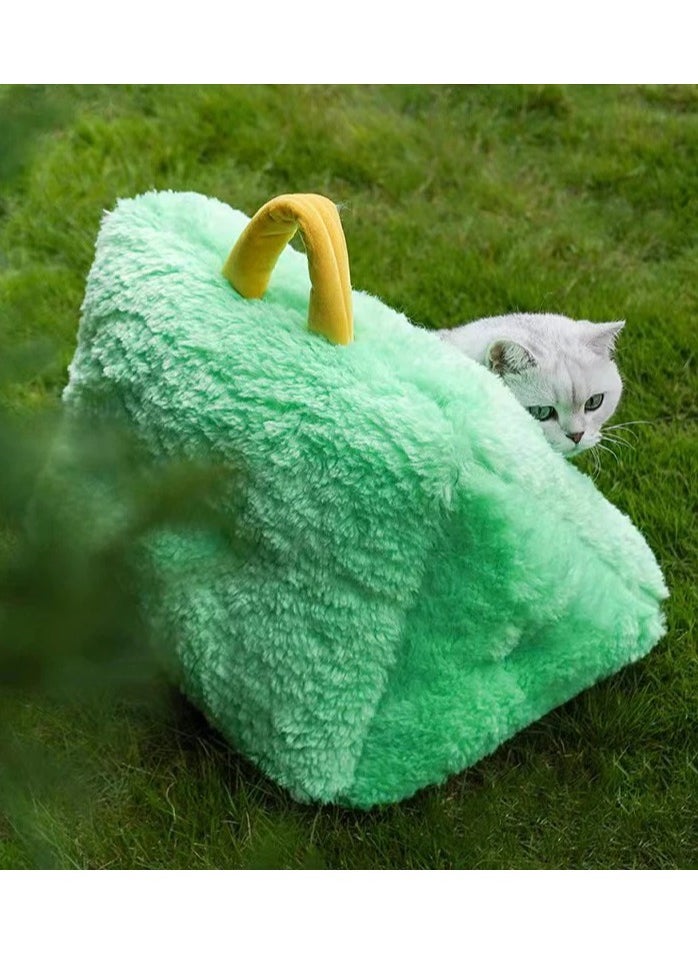 Green Wawa Monster Series Cat Bed 46cm x 46cm x 40cm