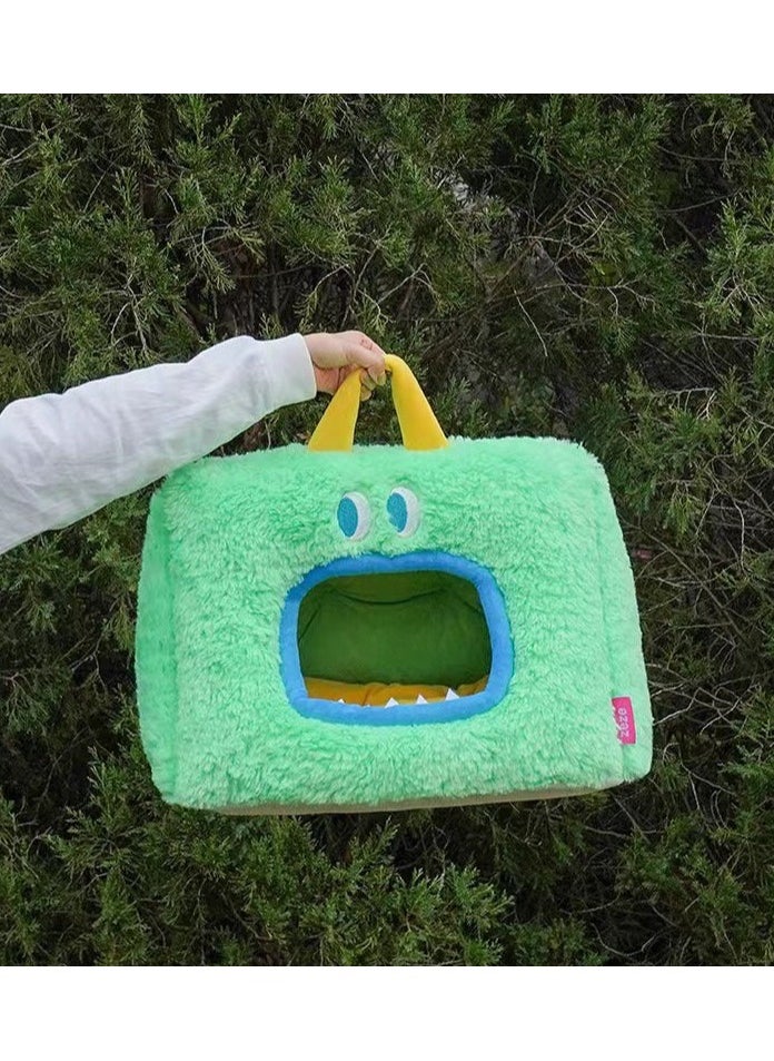 Green Wawa Monster Series Cat Bed 46cm x 46cm x 40cm