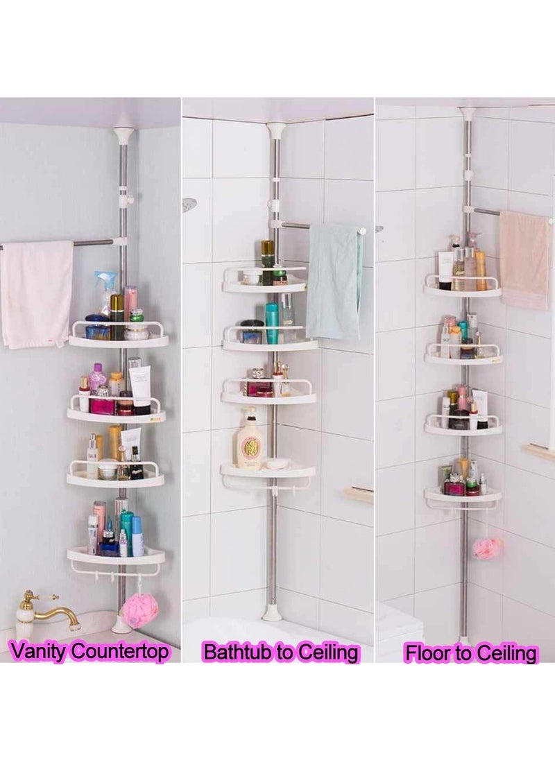 Corner Shelf Bathroom Multi Corner Shelf Bathroom Corner Shelf, 4 Tier Telescopic Stainless Steel Corner Shower Rack