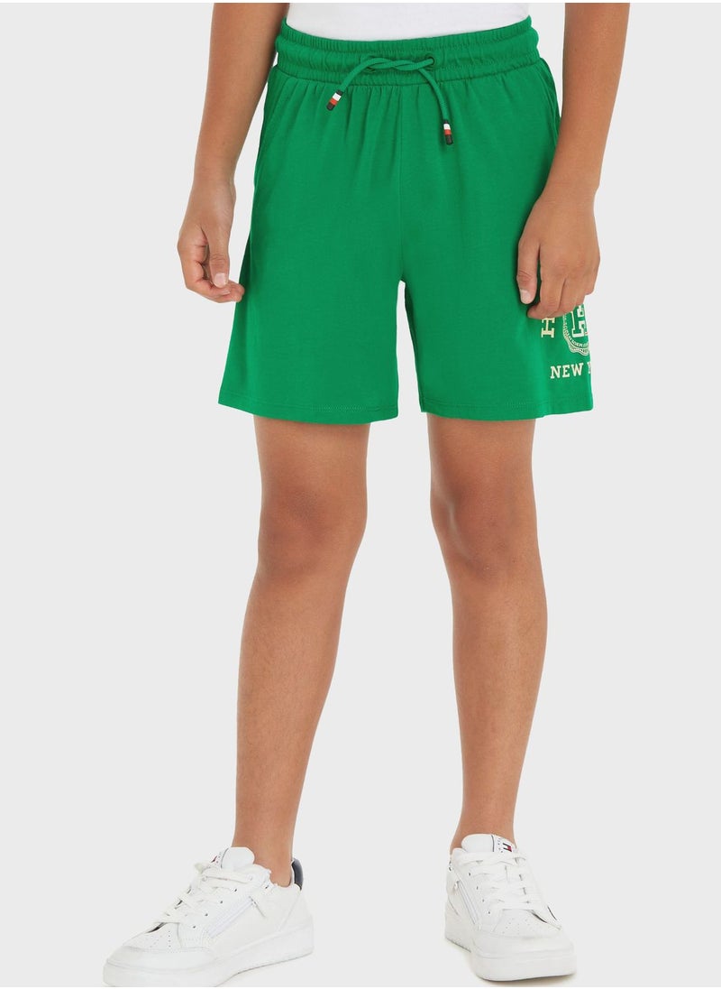 Kids Monogram Sweat Shorts