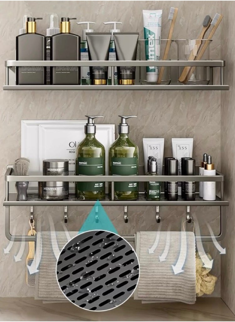 Bathroom shelf does not need to dig water -resistant wall storage holes