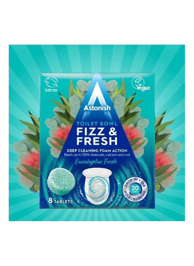 Toilet Bowl Fizz & Fresh Eucalyptus Fresh 8 Tablets