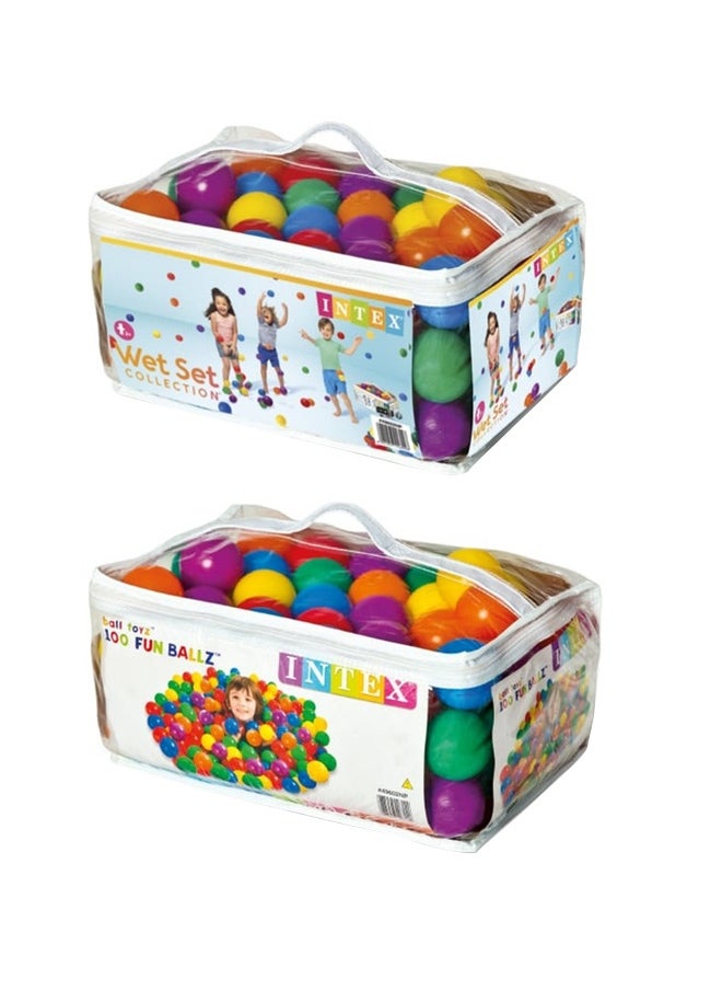 100-Piece Fun Ballz, 6.5 cm - Assortment