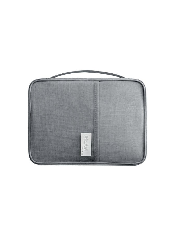 Passport And Card Holder Bag Grey