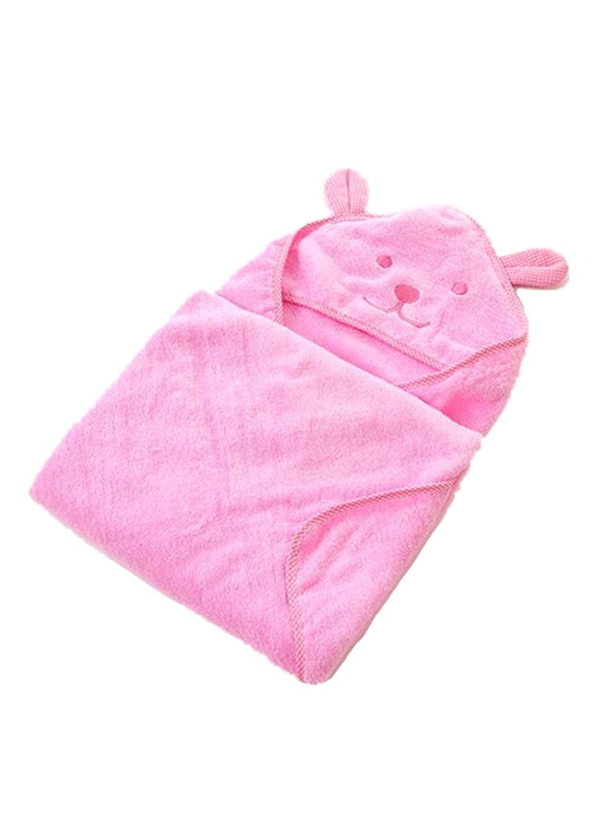 Hooded Bath Towel Pink 90x90cm