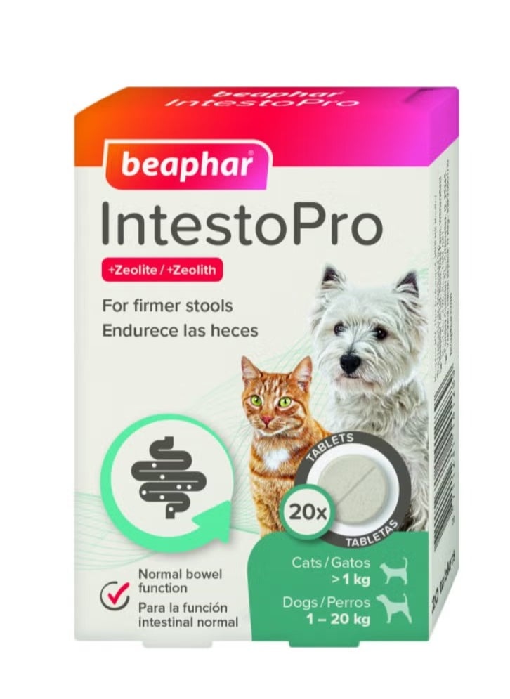 IntestoPro Anti Diarrhea Tablet Small Dog and Cat 20 tab