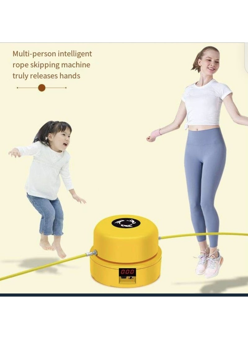 New intelligent skipping rope machine with wireless remote control and 10 adjustable levels for skipping rope sports and family entertainment for multiple people