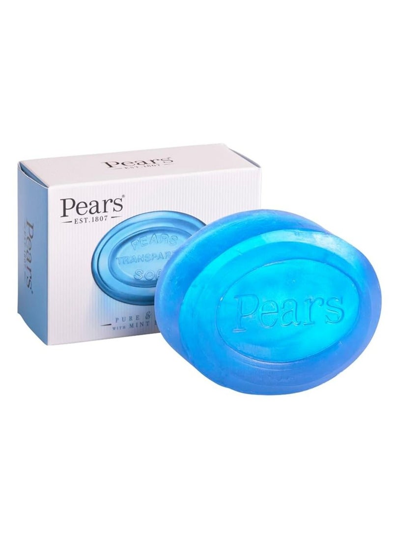 Pears Pure & Gentle Transparent Soap Bar with Mint Extracts 125g (Pack of 12)