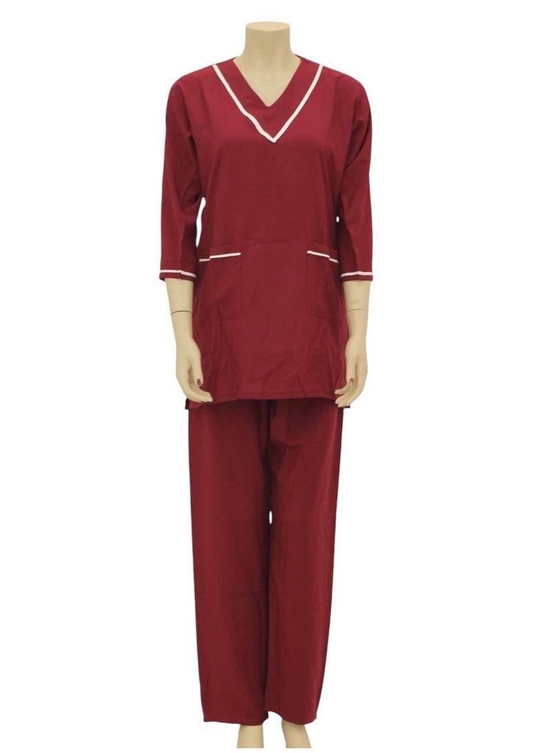 3 Pieces Uniform Cleaning Suit for Domestic Workers