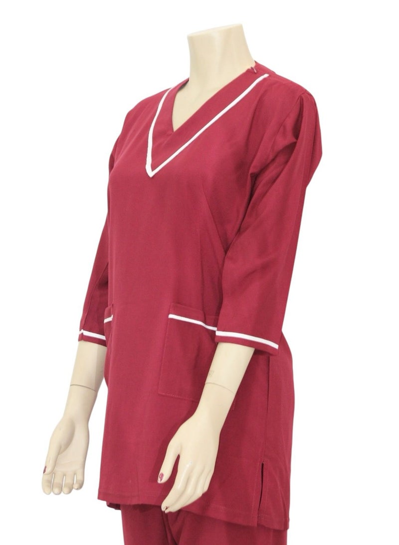 3 Pieces Uniform Cleaning Suit for Domestic Workers