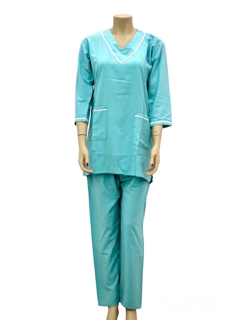 3 Pieces Uniform Cleaning Suit for Domestic Workers