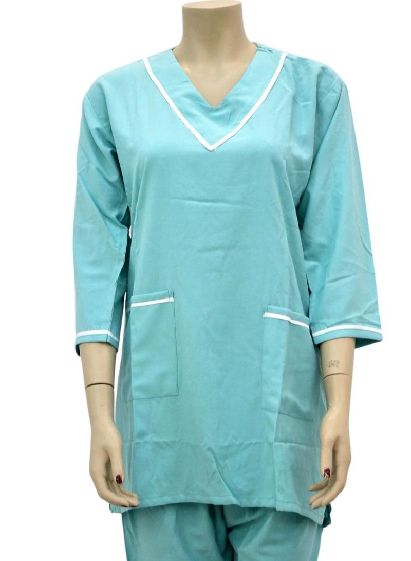 Housemaid Uniform Maid Nanny Scrub Suit 4 piece set