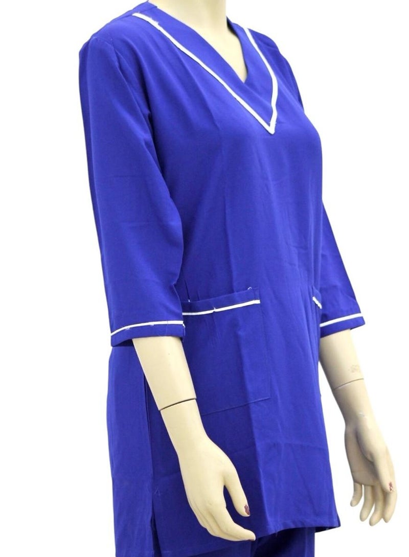 Housemaid Uniform Maid & Nanny Scrub Suit 3 piece set