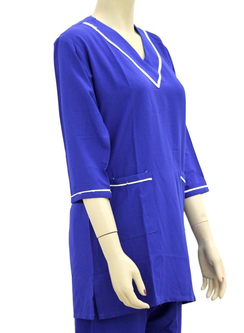 Housemaid Uniform Maid & Nanny Scrub Suit 2 piece set