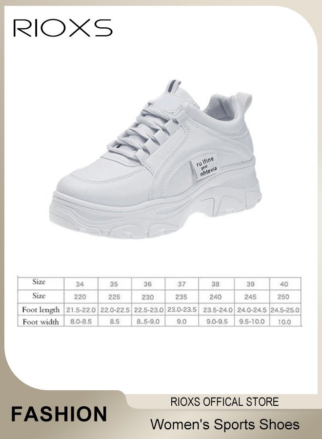 Women's Sports Shoes Breathable Platform Running Sneakers Casual Wild Shoes For Jogging Walking