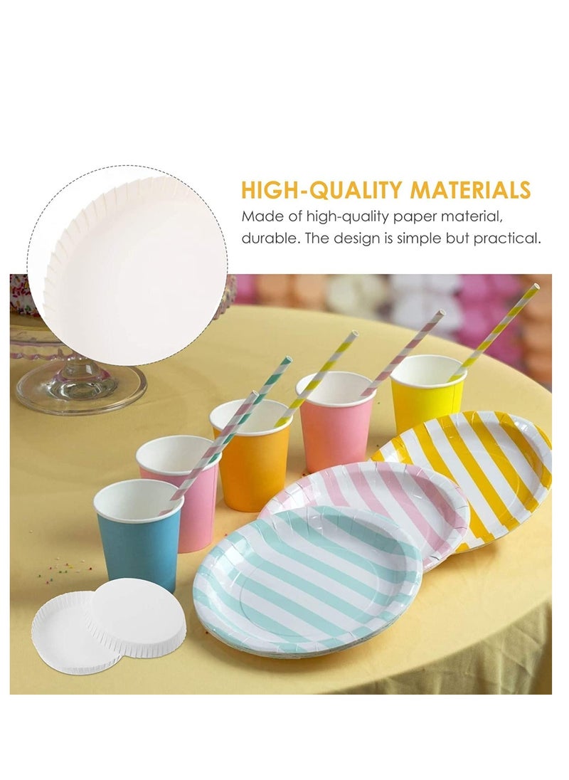 100pcs Disposable Paper Cup Covers Coffee Tea Cup Covers Recycled Paper Drinking Cup Lids Covers Perfect for Travel Hotel Coffee Bar Parties Wedding Home Kitchen 7.5 X 7.5cm