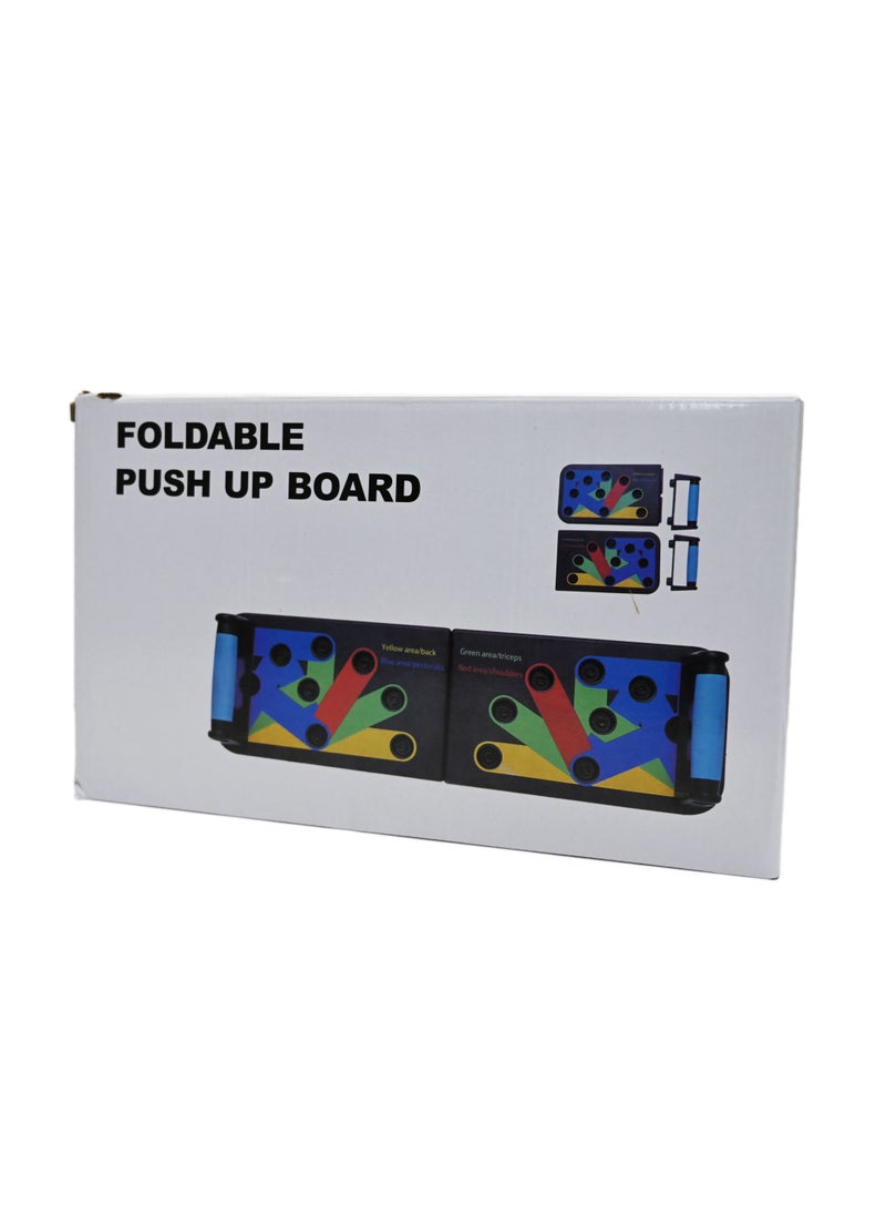 Push Up Board for Workout,Foldable Pushup Board for Men & Women,Multifunction Flex Board for Chest, Muscle, Triceps, Shoulder,Home Workout Equipment, Training Pushup Rack Board (Multicolor)